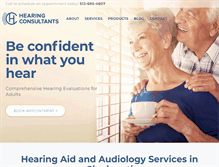Tablet Screenshot of hearingconsultants.com